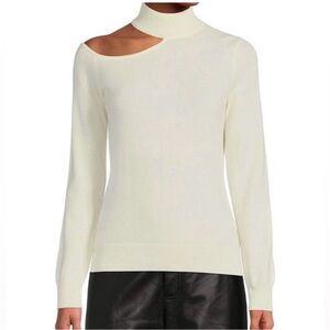 100% Cashmere Cut-Out Sweater